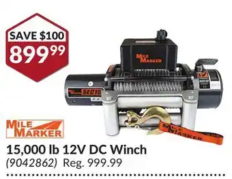 Princess Auto 15,000 lb 12v dc winch offer