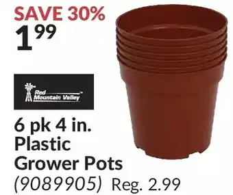 Princess Auto Red mountain valley plastic grower pots offer