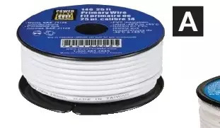 Princess Auto Power fist white primary wire 14 gauge 25 ft offer