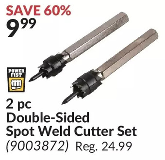 Princess Auto Power fist 2 pc double-sided spot weld cutter set offer