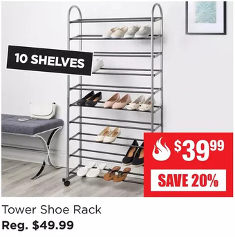 Kitchen Stuff Plus Tower shoe rack offer