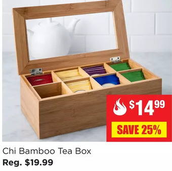 Kitchen Stuff Plus Chi bamboo tea box offer