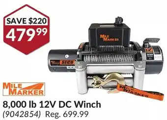 Princess Auto Mile marker 8,000 lb 12v dc winch offer