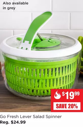 Kitchen Stuff Plus Go fresh lever salad spinner offer