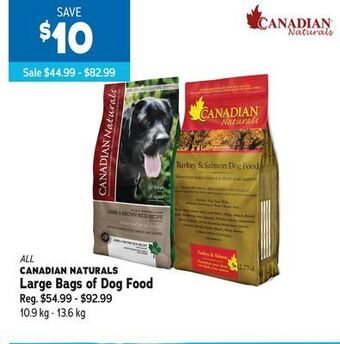Ren’s Pets Depot All canadian naturals large bags of dog food offer