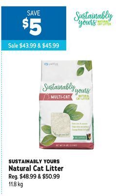 Ren’s Pets Depot Sustainably yours natural cat litter offer