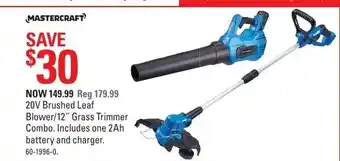 Canadian Tire 20V Brushed Leaf Blower offer