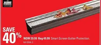 Canadian Tire Smart Screen Gutter Protection offer