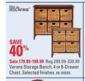 Canadian Tire Verona Storage Bench offer