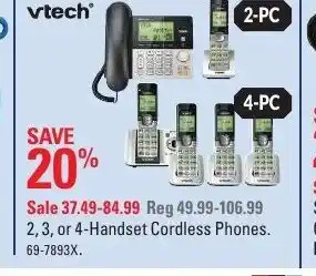 Canadian Tire 4-Handset Cordless Phones offer
