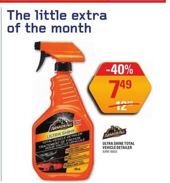 NAPA Auto Parts Ultra shine total vehicle detailer offer