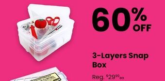Fabricland 3-layers snap box offer