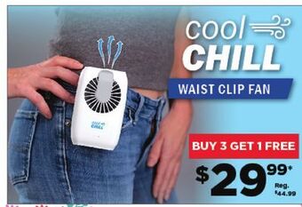 Showcase Cool chill waist clip fan offer