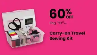 Fabricland Carry-on travel sewing kit offer