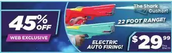 Showcase The shark gusher water gun offer