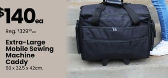 Fabricland Extra-large mobile sewing machine caddy offer