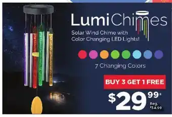 Showcase Lumi chimes solar wind chime with color changing led lights! offer