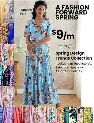 Fabricland Spring design trends collection offer