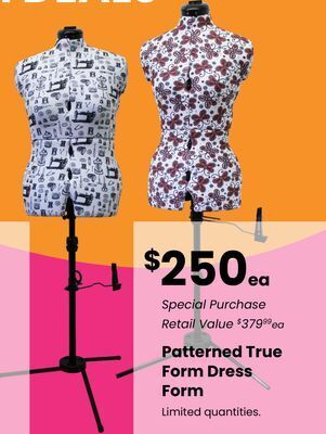 Fabricland Patterned true form dress offer