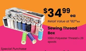 Fabricland Sewing thread box offer