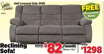 Surplus Furniture Tulen gray reclining sofa offer