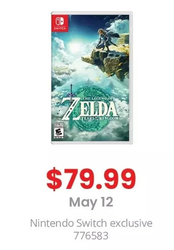 GameStop The legend of zelda: tears of the kingdom offer