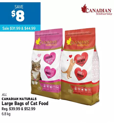 Ren’s Pets Depot Canadian naturals large bags of cat food 6.8 kg offer