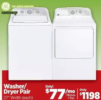 Surplus Furniture General electric washer dryer set offer