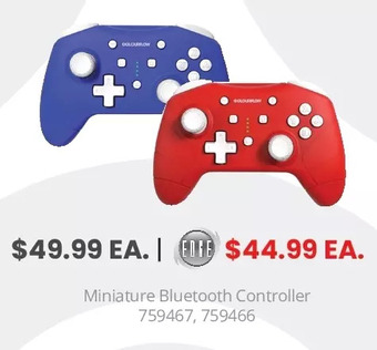 GameStop Biogenik miniature bluetooth controller for nintendo switch - black offer