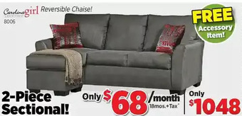 Surplus Furniture Graphite casa 2-piece sectional offer