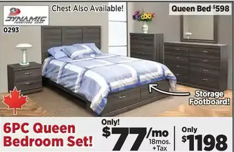 Surplus Furniture Alabaster oak 6-piece bedroom set offer