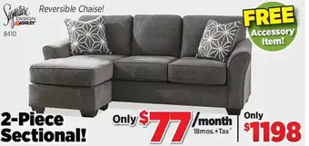 Surplus Furniture Brise slate 2-piece sectional offer