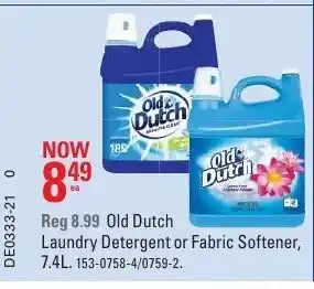 Canadian Tire Old Dutch Laundry Detergent or Fabric Softener offer