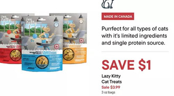 Petvalu Lazy kitty cat treats offer