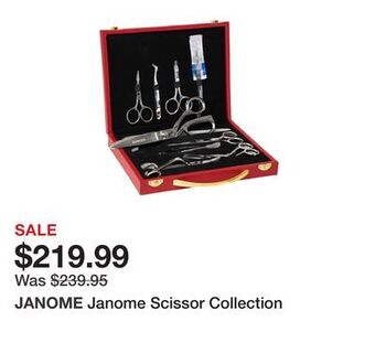 TSC Stores Janome scissor collection offer