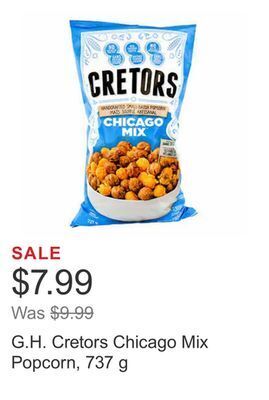 Costco G.h. cretors chicago mix popcorn, 737 g offer