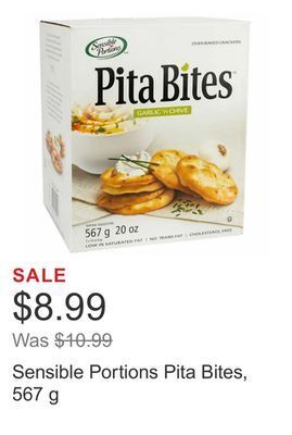 Costco Sensible portions pita bites, 567 g offer