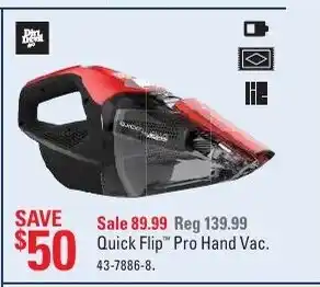 Canadian Tire Quick Flip Pro Hand Vac offer