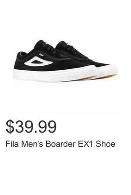 Costco Fila men's boarder ex1 shoe offer