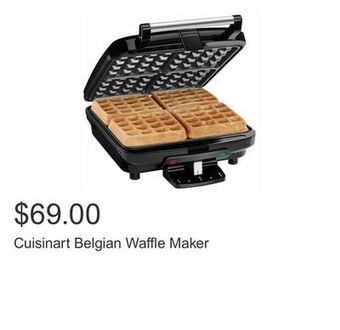 Costco Cuisinart belgian waffle maker offer