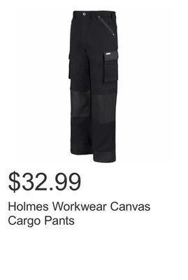 Costco Holmes workwear canvas cargo pants offer