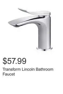Costco Transform lincoln bathroom faucet offer