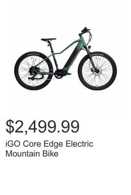Costco Igo core edge electric mountain bike offer