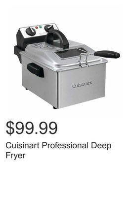 Costco Cuisinart professional deep fryer offer
