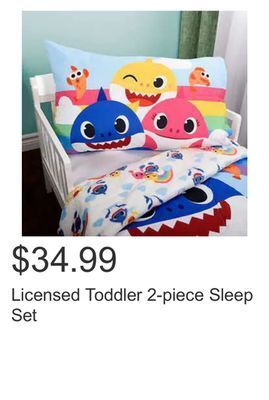 Costco Licensed toddler 2-piece sleep set offer