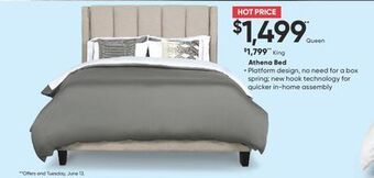 Sleep Country Athena bed offer