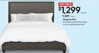 Sleep Country Abigayle bed offer