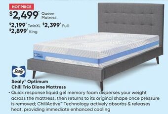 Sleep Country Sealy optimum chill trio dione mattress offer