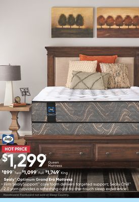 Sleep Country Sealy optimum grand era mattress offer