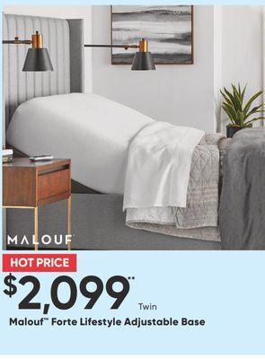 Sleep Country Malouf forte lifestyle adjustable base offer